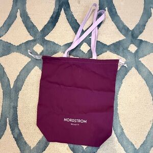 Nordstrom Beauty Plum Drawstring Tote Bag - NWOT